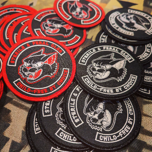 Sterile & Feral Iron On Patch - B&W